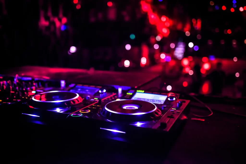 DJ booth ready for Ibiza 2025 opening set